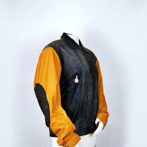 Rugged Terrain X Starter Rare 90's Leather Jacket - Picture 3 of 9